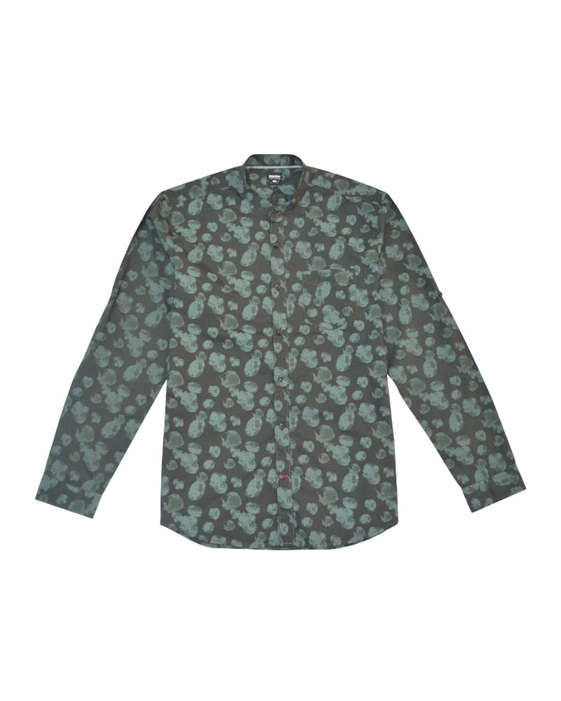 Green Printed Shirt