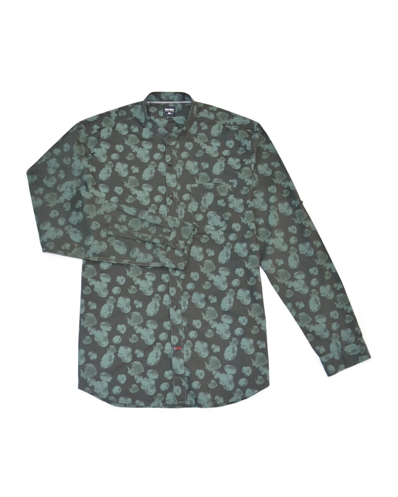 Green Printed Shirt
