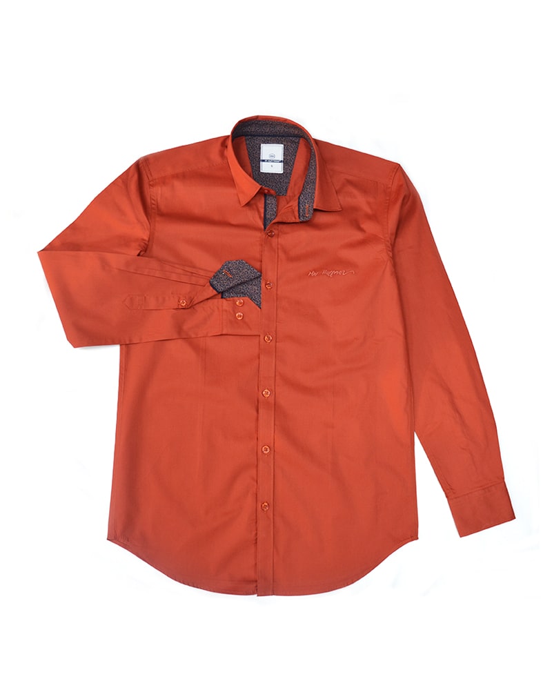 Orange Party Wear Shirt
