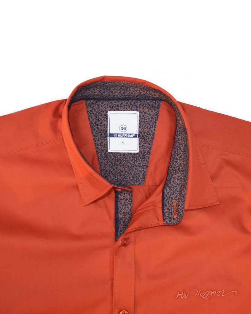 Orange Party Wear Shirt